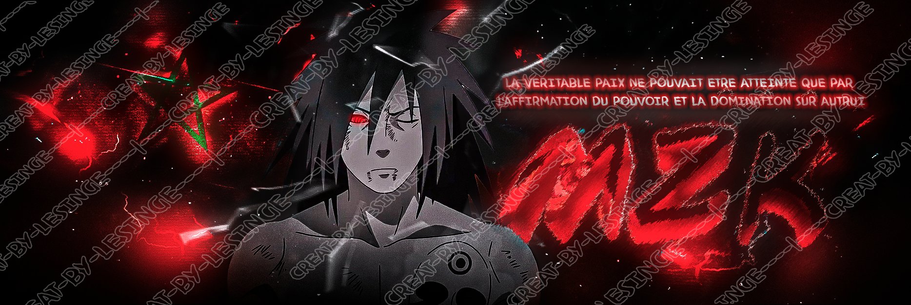 Bannière MZR - Style Naruto Madara
